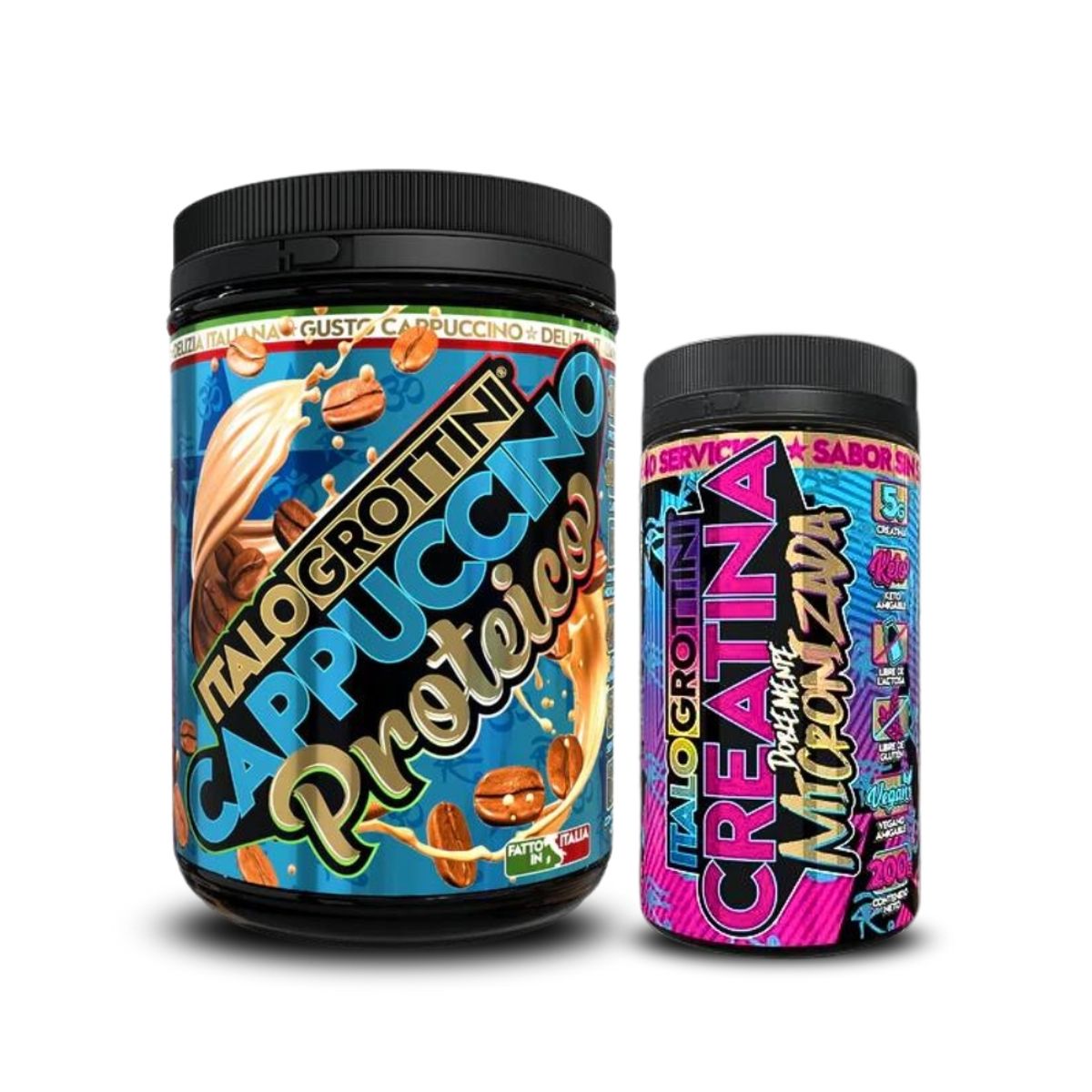 ITALO GROTTINI - Cappuccino Proteico + Creatina 40 Sv Sin sabor