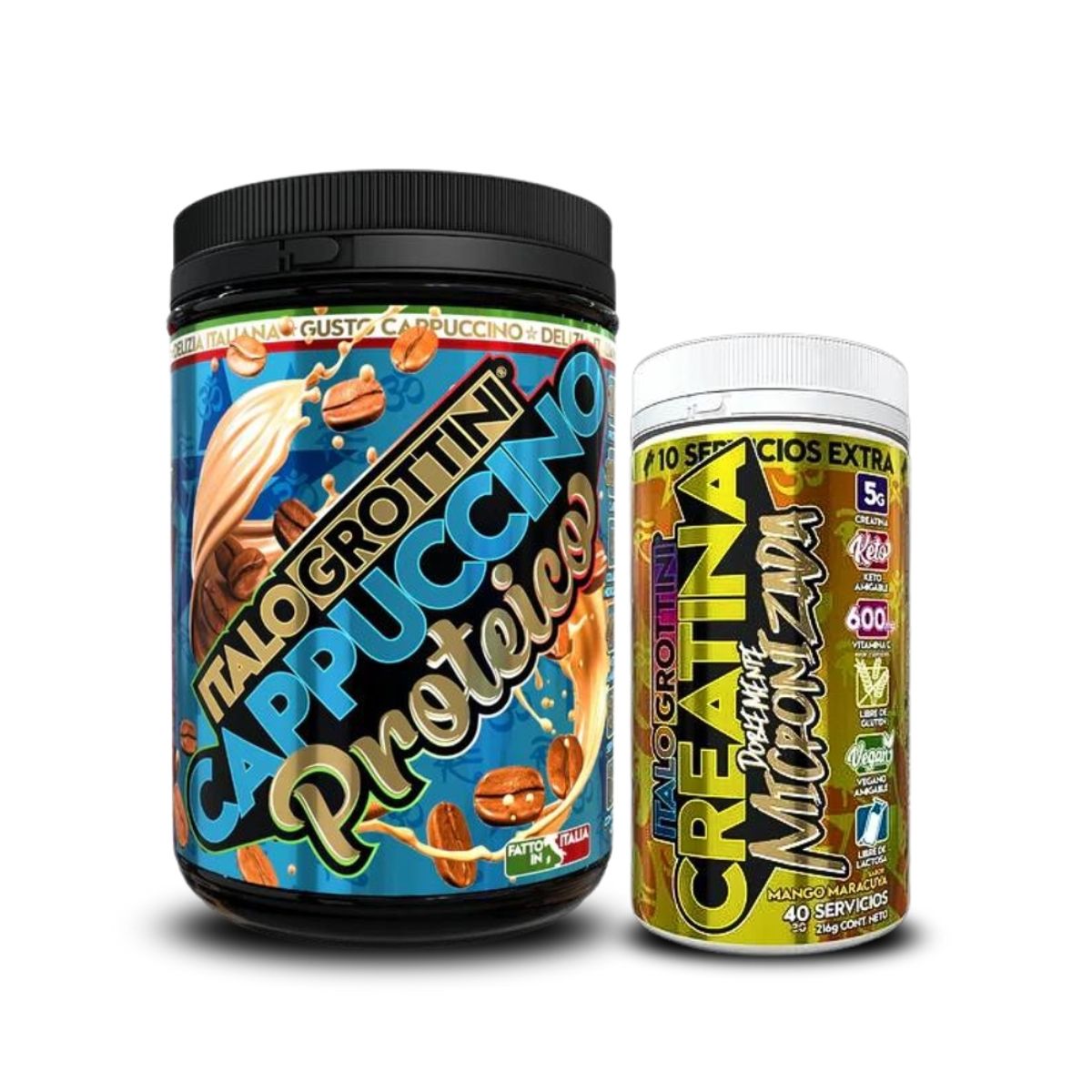 ITALO GROTTINI - Cappuccino Proteico + Creatina 40 Sv Mango Maracuya