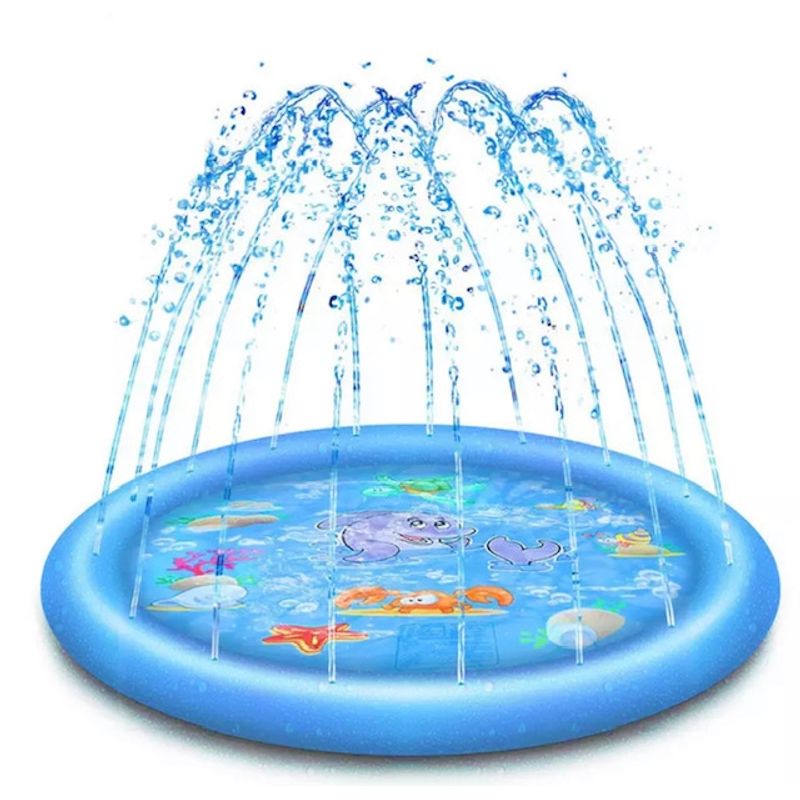 GENERICO - Piscina niños tipo fuente colo azul 170 cm