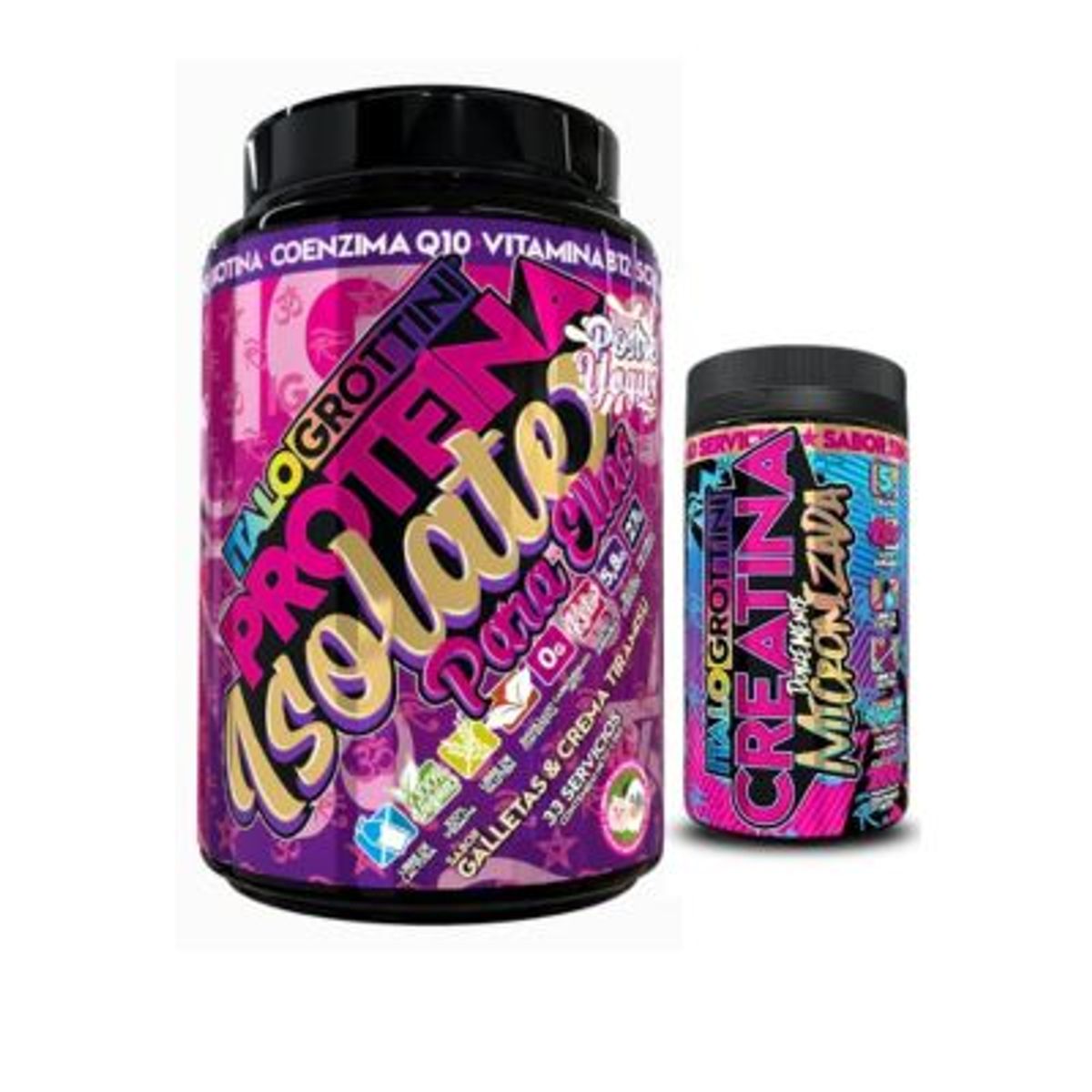 ITALO GROTTINI - Pack Proteína Para Ellas Tiramisú y Creatina 40sv sin sabor