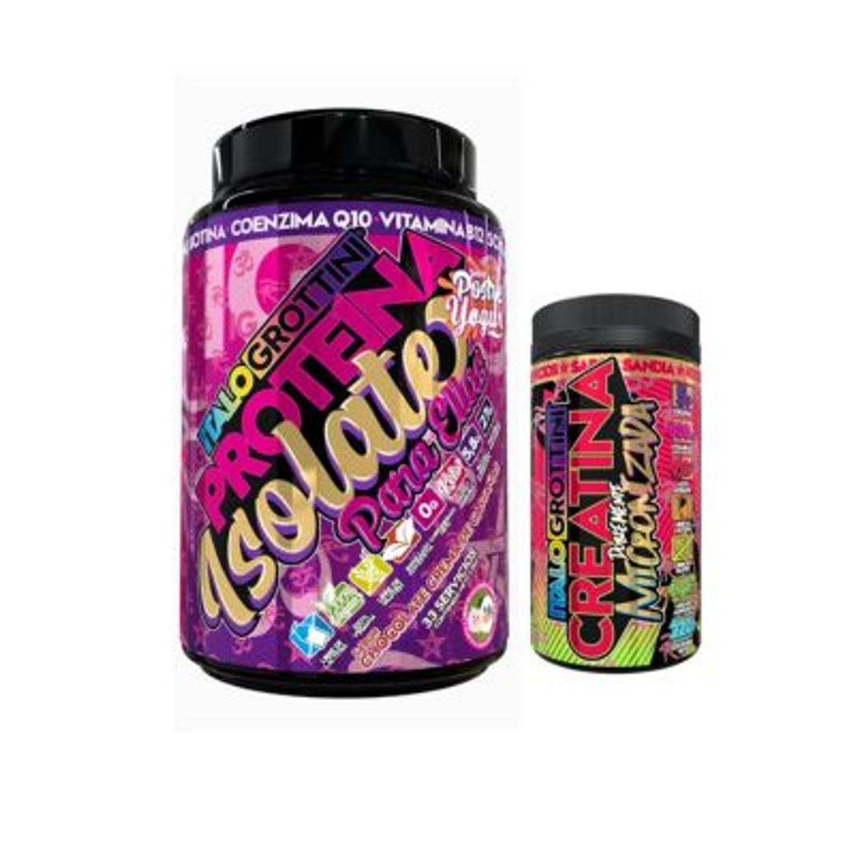 ITALO GROTTINI - Pack Proteína Para Ellas Castaña y Creatina 40sv  Sandía