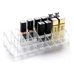 UNIVERSAL - Cosmetiquero Acrilico Organizador 24 Labiales Brochas