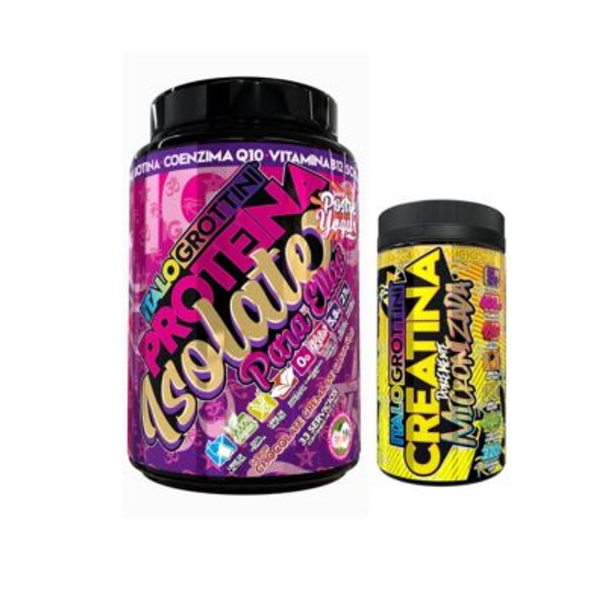 ITALO GROTTINI - Pack Proteína Para Ellas Castaña y Creatina 40sv  Mango Maracuya