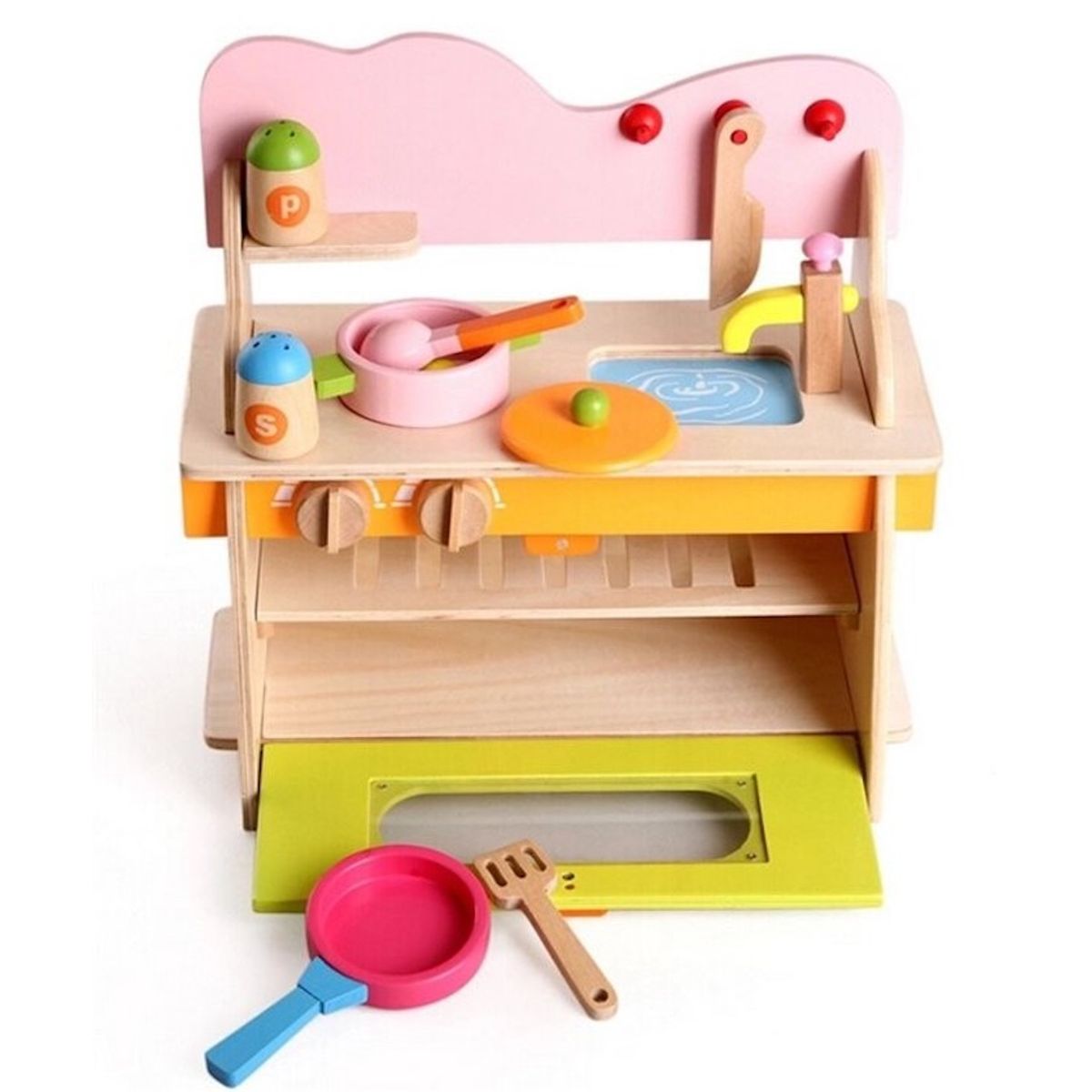 PELLITOS - MINI COCINA DE MADERA ARMABLE