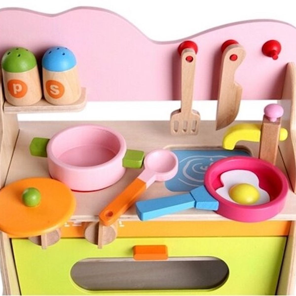 PELLITOS - MINI COCINA DE MADERA ARMABLE