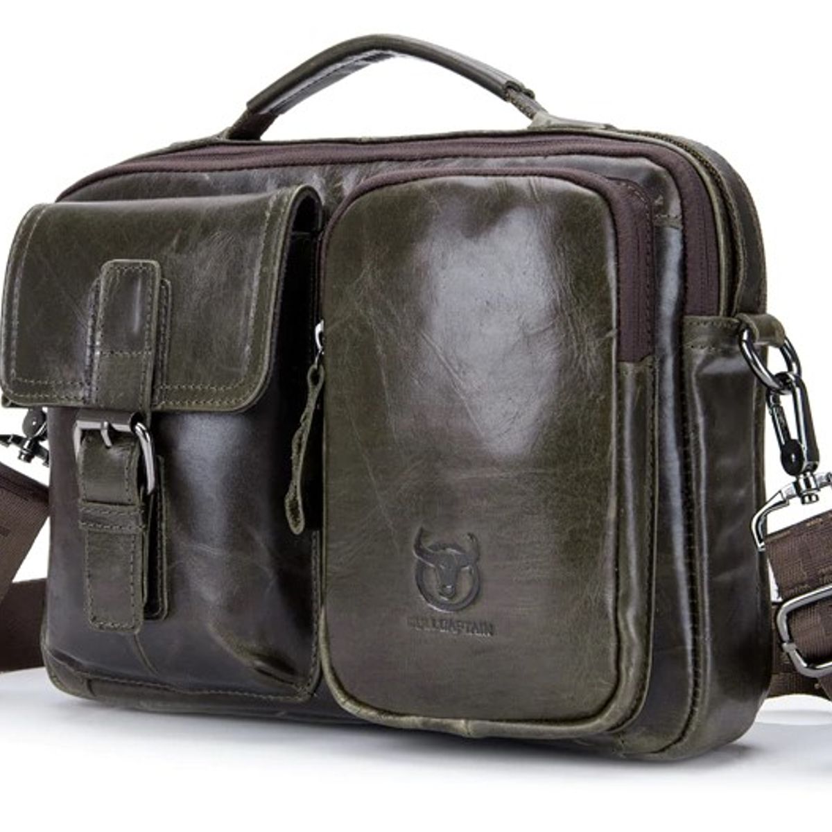 GENERICO - Bolsobandolera Cuero Genuino Bull Captain Mod Dizz