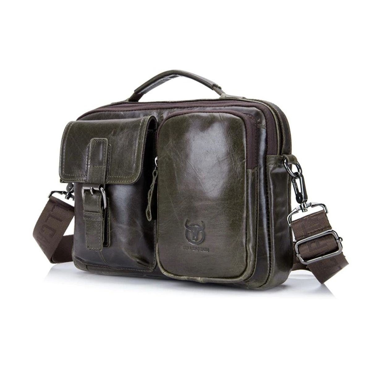 GENERICO - Bolsobandolera Cuero Genuino Bull Captain Mod Dizz