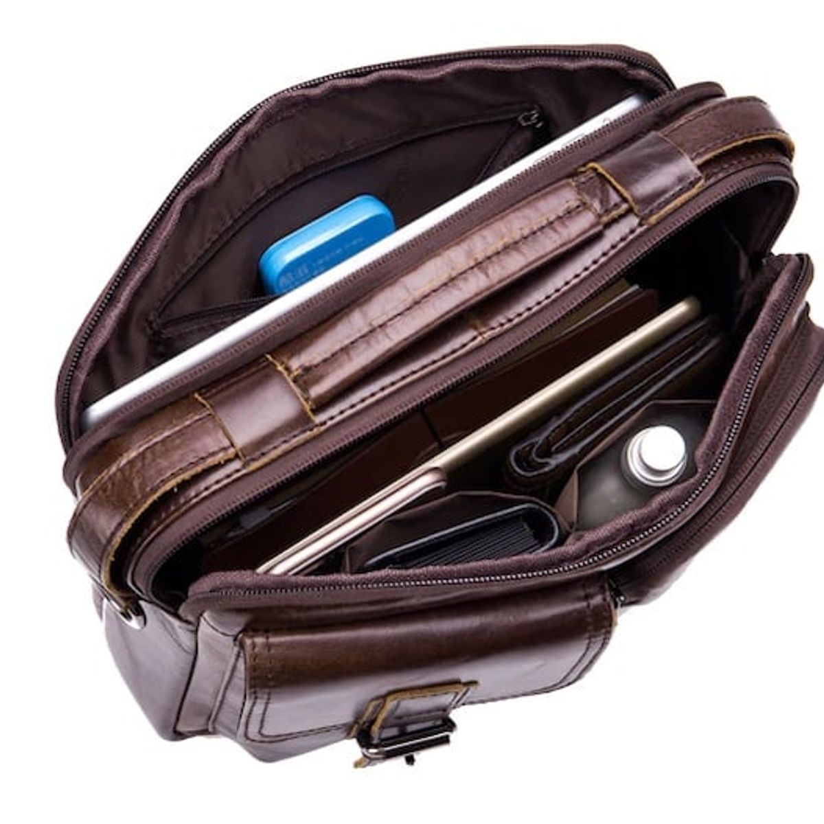 GENERICO - Bolsobandolera Cuero Genuino Bull Captain Mod Dizz