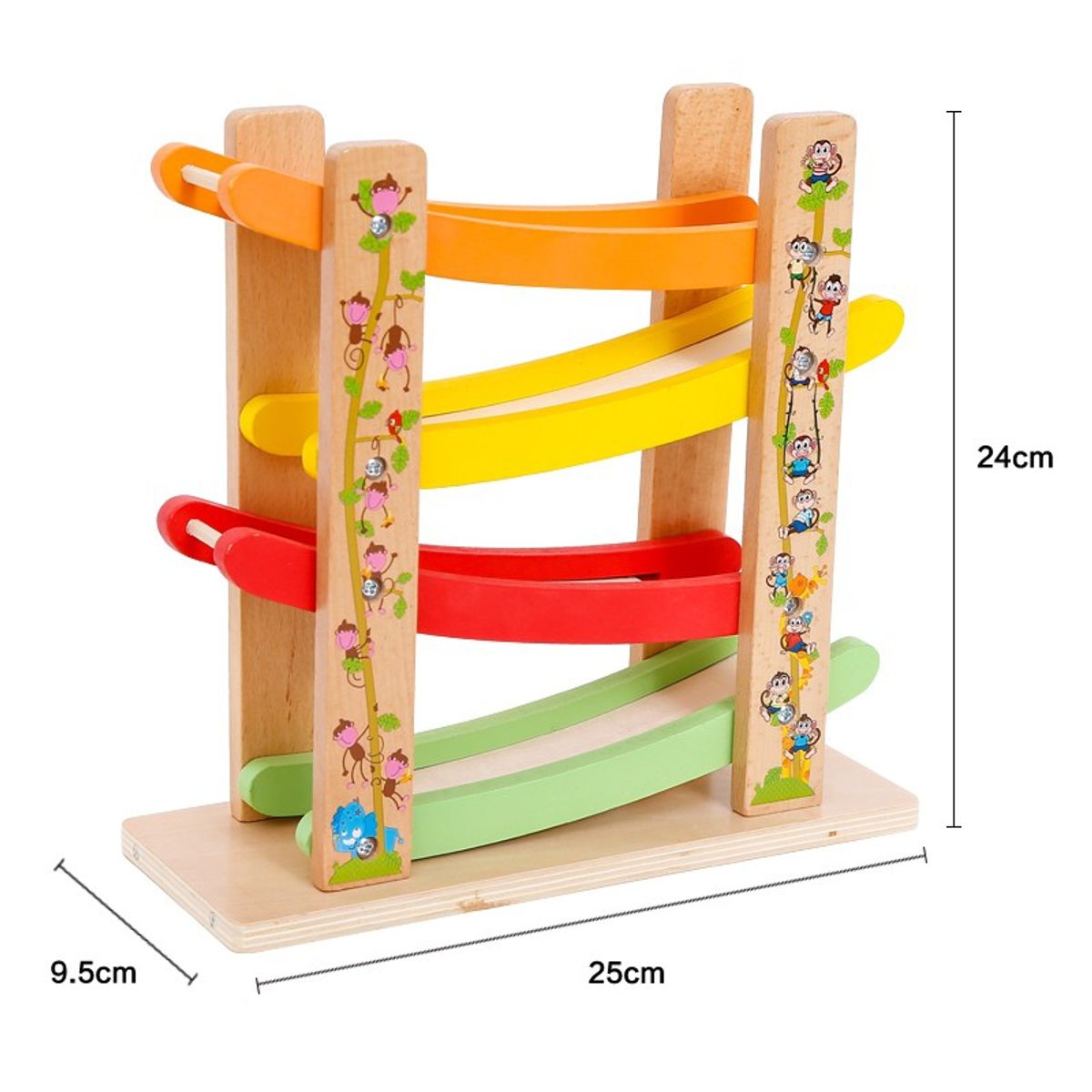 PELLITOS - PISTA DE AUTOS CON 4 CAIDAS MONKEY