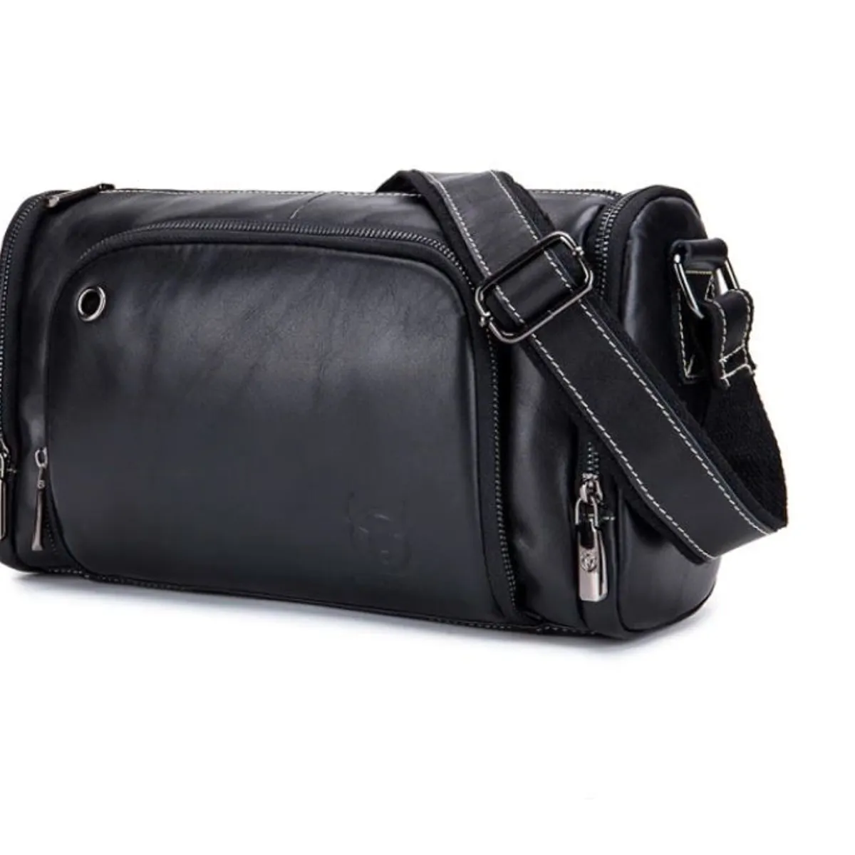 GENERICO - Bolso Bandolera Cuero Genuino Bull Captain Mod Deportivo