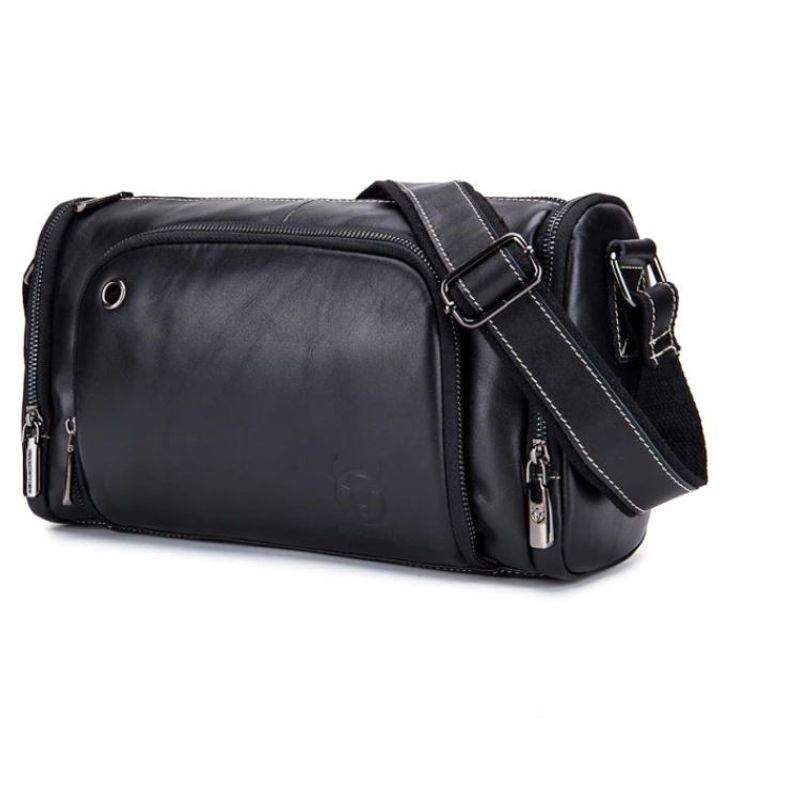 GENERICO - Bolso Bandolera Cuero Genuino Bull Captain Mod Deportivo