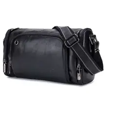 GENERICO - Bolso Bandolera Cuero Genuino Bull Captain Mod Deportivo