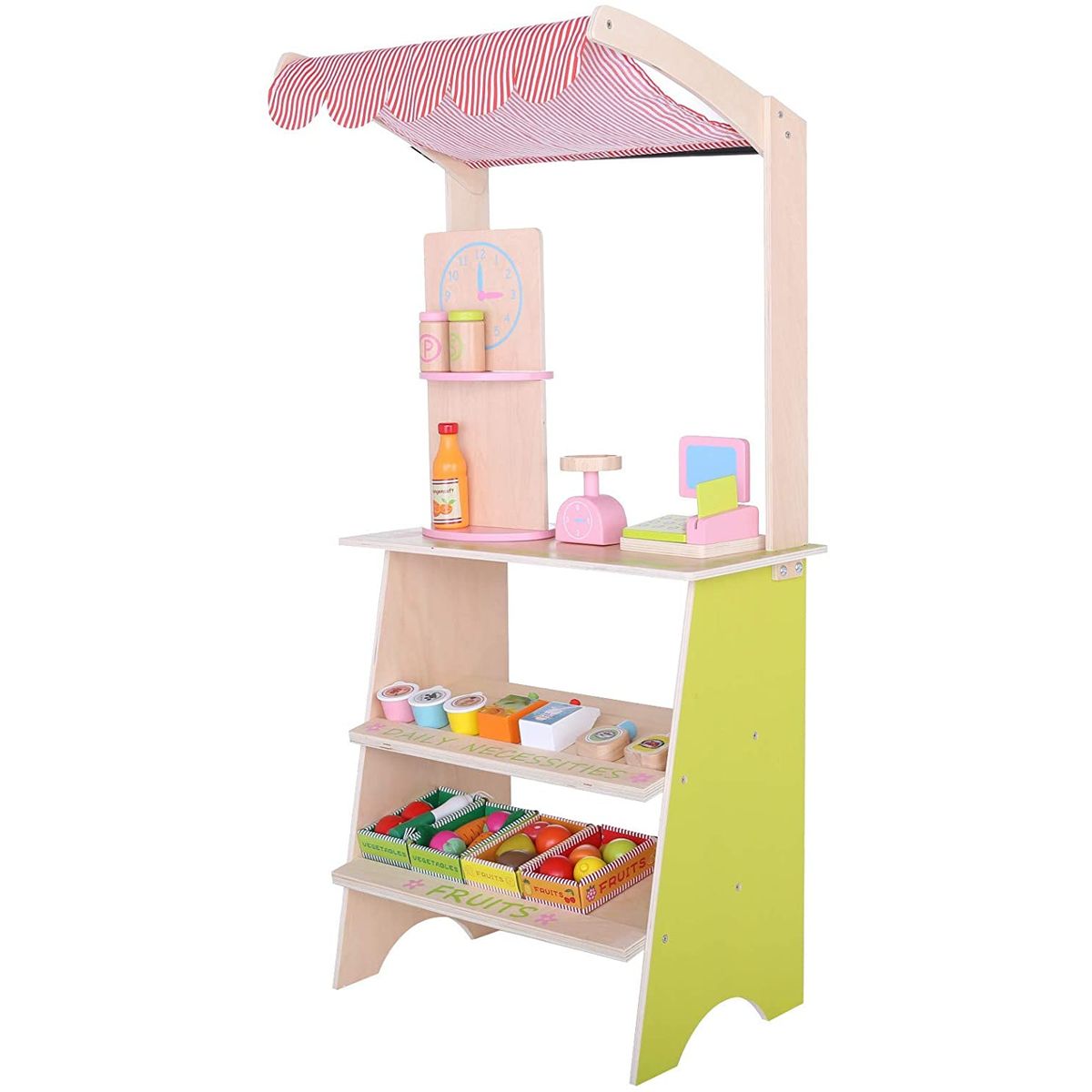 PELLITOS - TIENDITA DIDACTICA DE MADERA FRUTAS Y VERDURAS