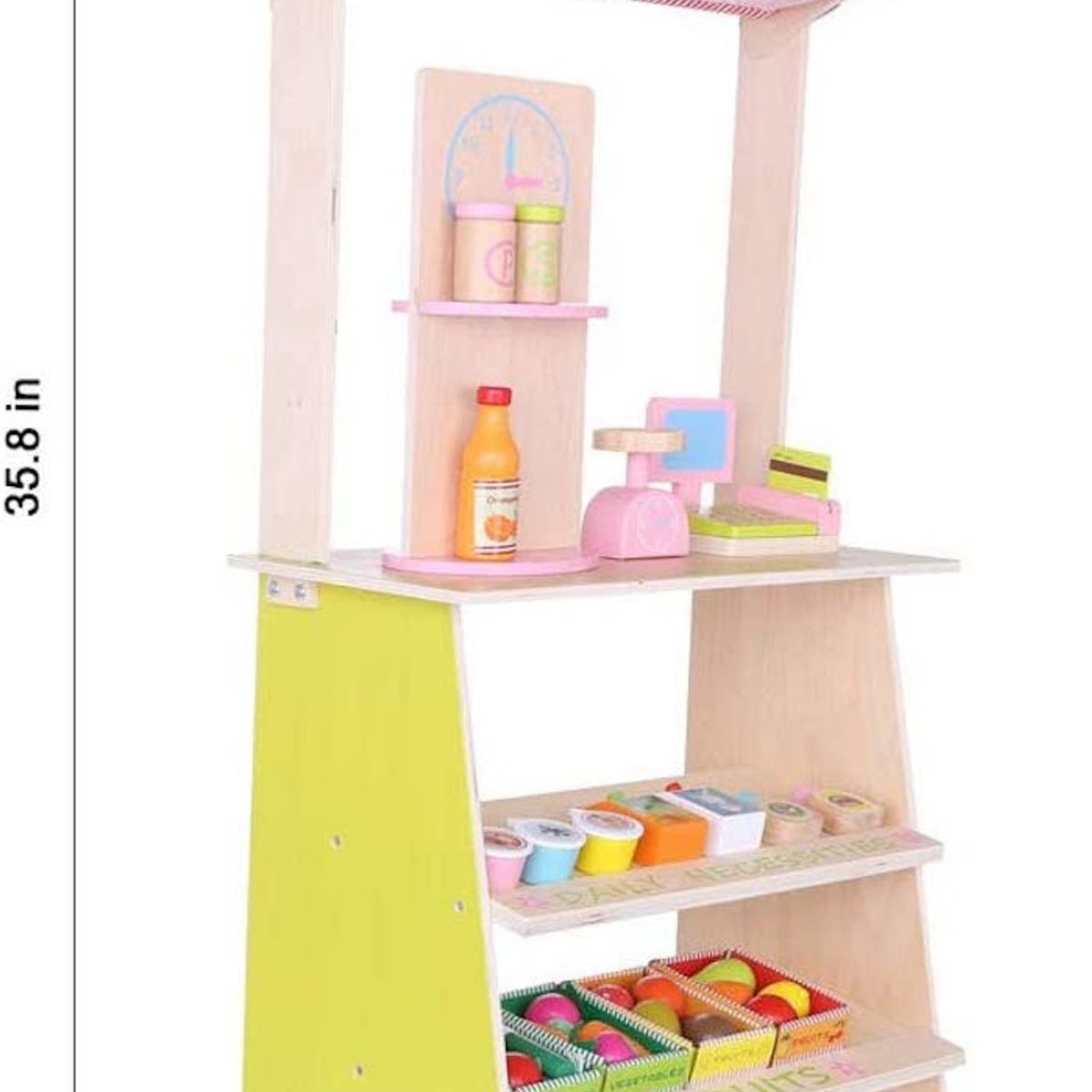 PELLITOS - TIENDITA DIDACTICA DE MADERA FRUTAS Y VERDURAS