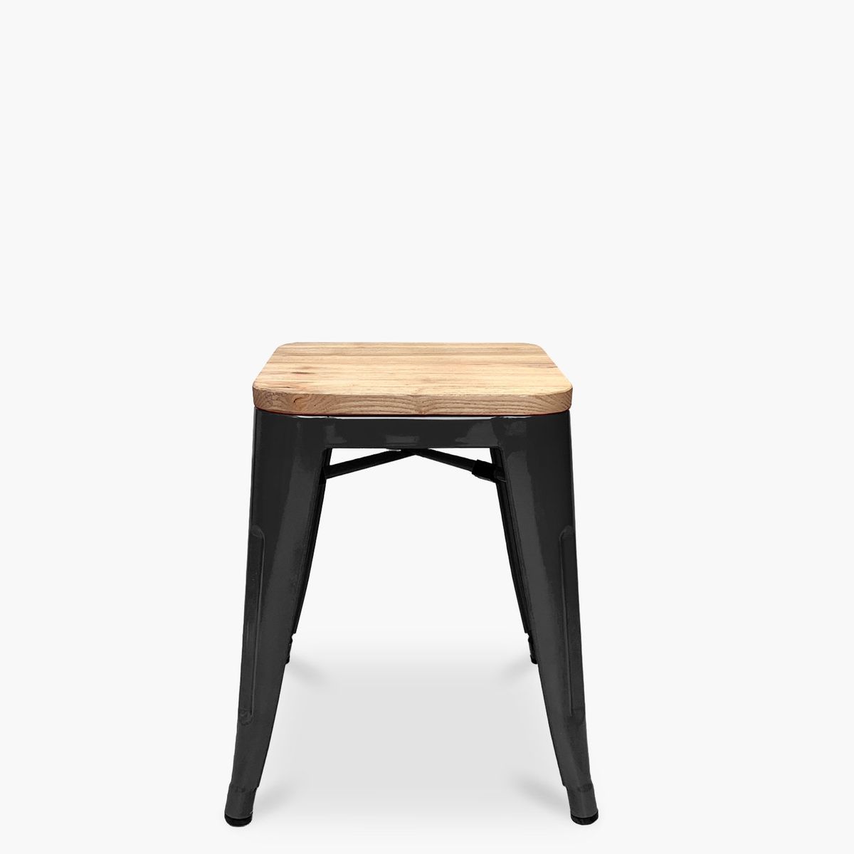 FORM DESIGN - Piso Tolix Asiento Madera Negro Form