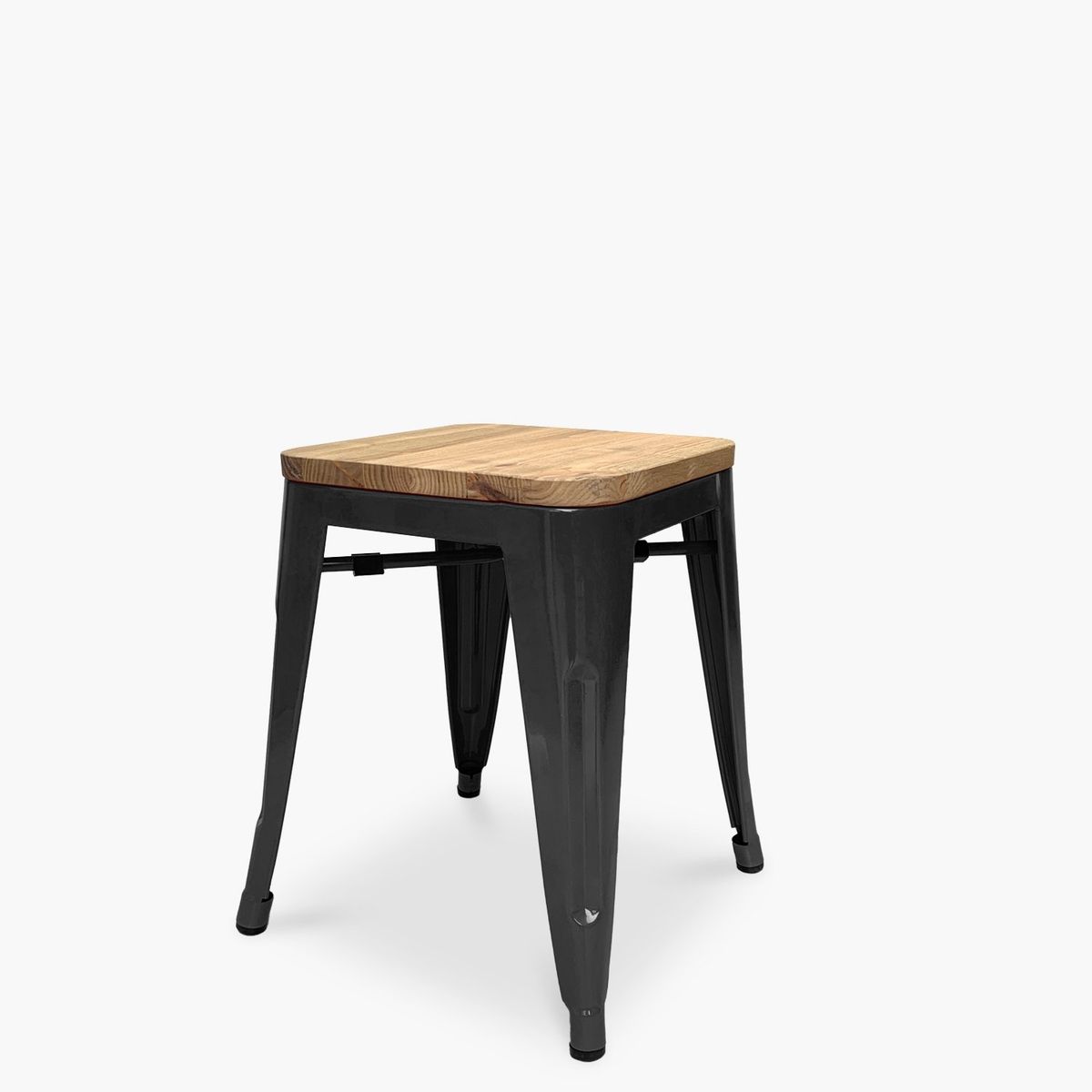 FORM DESIGN - Piso Tolix Asiento Madera Negro Form
