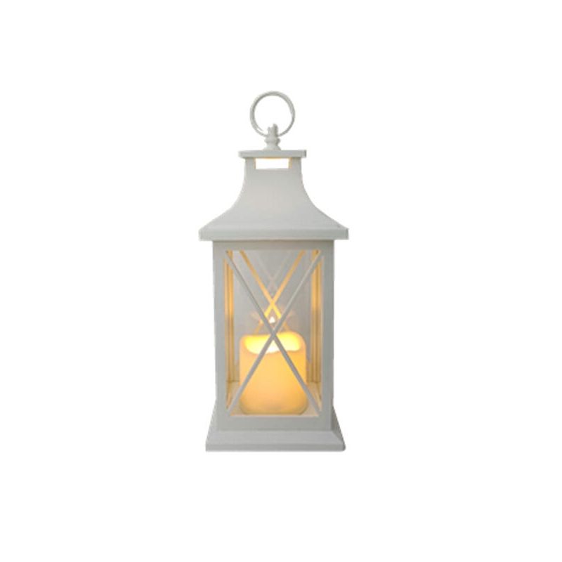 VGO - Fanal Plastico Con Vela Led Fn6005 Blc Vgo