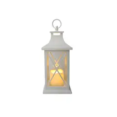 VGO - Fanal Plastico Con Vela Led Fn6005 Blc