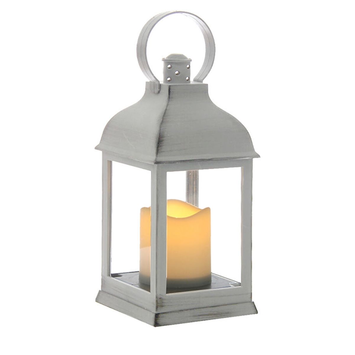 VGO - Fanal Plastico Con Vela Led Fn1022 Blc Vgo