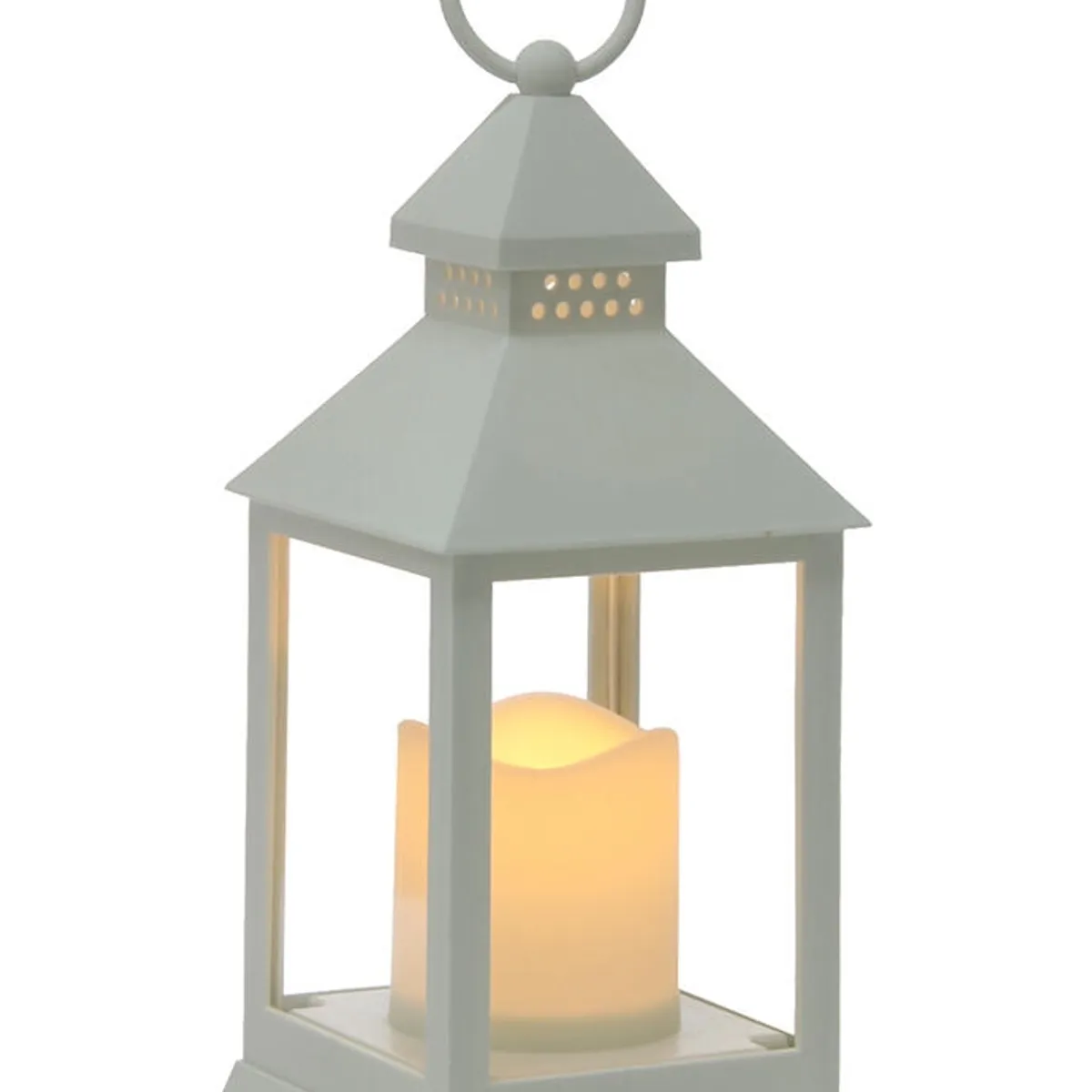 VGO - Fanal Plastico Con Vela Led Fn1024 Blc Vgo