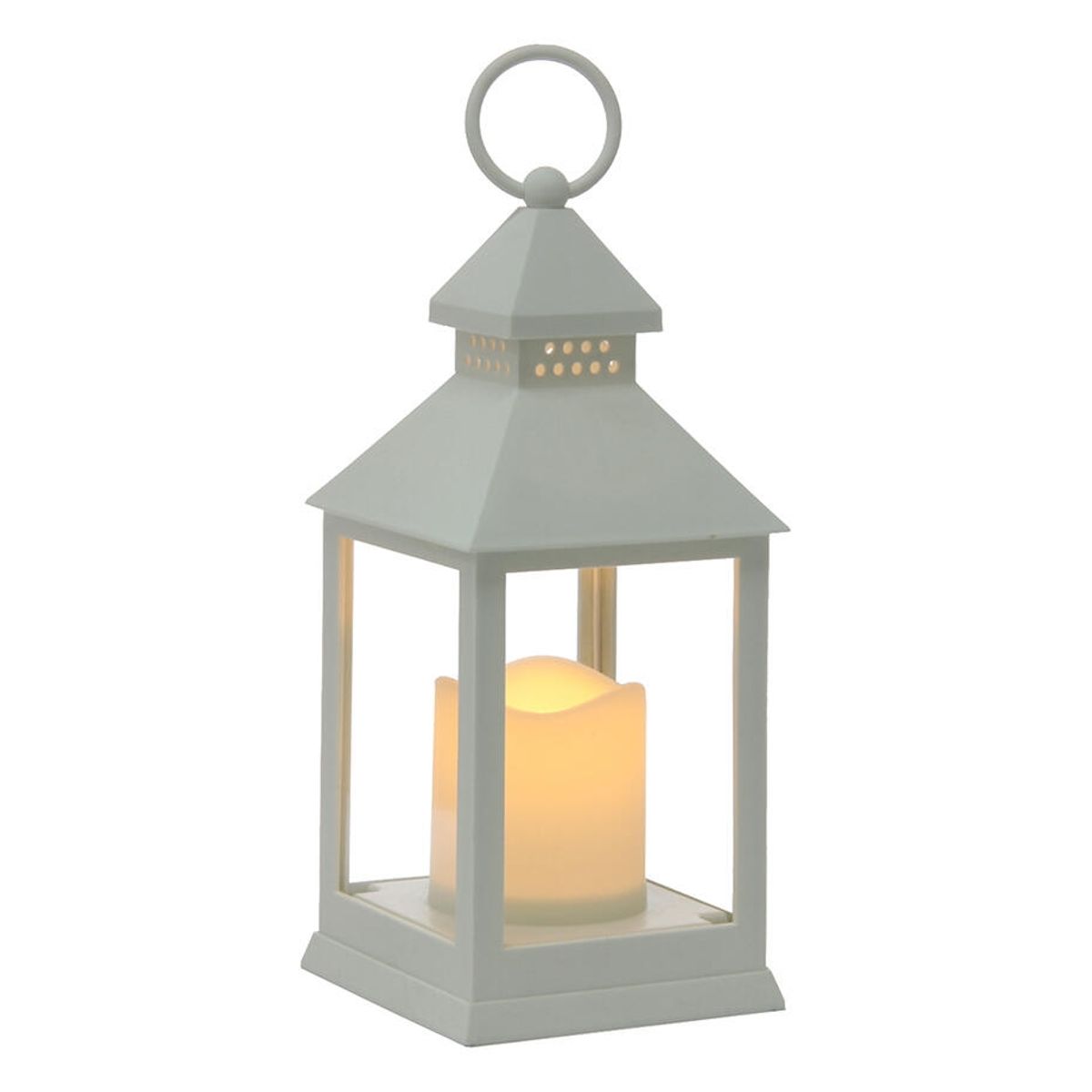 VGO - Fanal Plastico Con Vela Led Fn1024 Blc Vgo