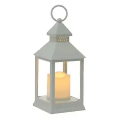 VGO - Fanal Plastico Con Vela Led Fn1024 Blc