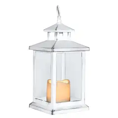 VGO - Fanal Plastico Con Vela Led Fn1430 Blc