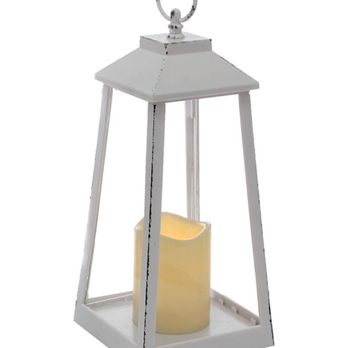 VGO - Fanal Plastico Con Vela Led Fn1432 Blc Vgo