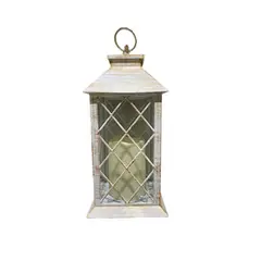 VGO - Fanal Plastico Con Vela Led Fn2188 Blc