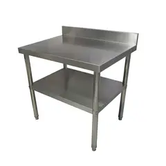 BOZZO - Meson de trabajo mural acero inox 1500x600x850mm