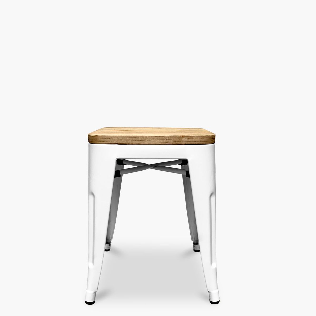 FORM DESIGN - Piso Tolix Asiento Madera Blanco Form