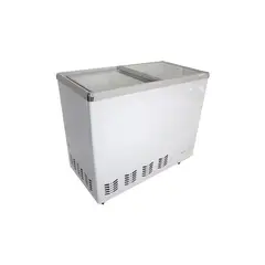 BOZZO - Congeladora tapa vidrio 350 lts con llave