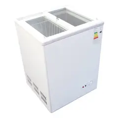 BOZZO - Congeladora tapa de vidrio 110 lts con llave