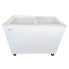 BOZZO - Congeladora tapa vidrio 250 lts con llave