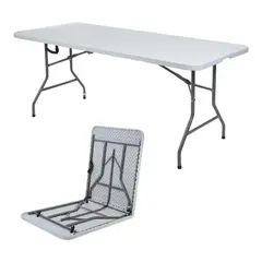 BOZZO - Mesa plegable 1.80 mts tipo maleta