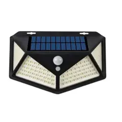 GENERICO - Foco Solar 114 Led Exterior Con Sensor De Movimiento
