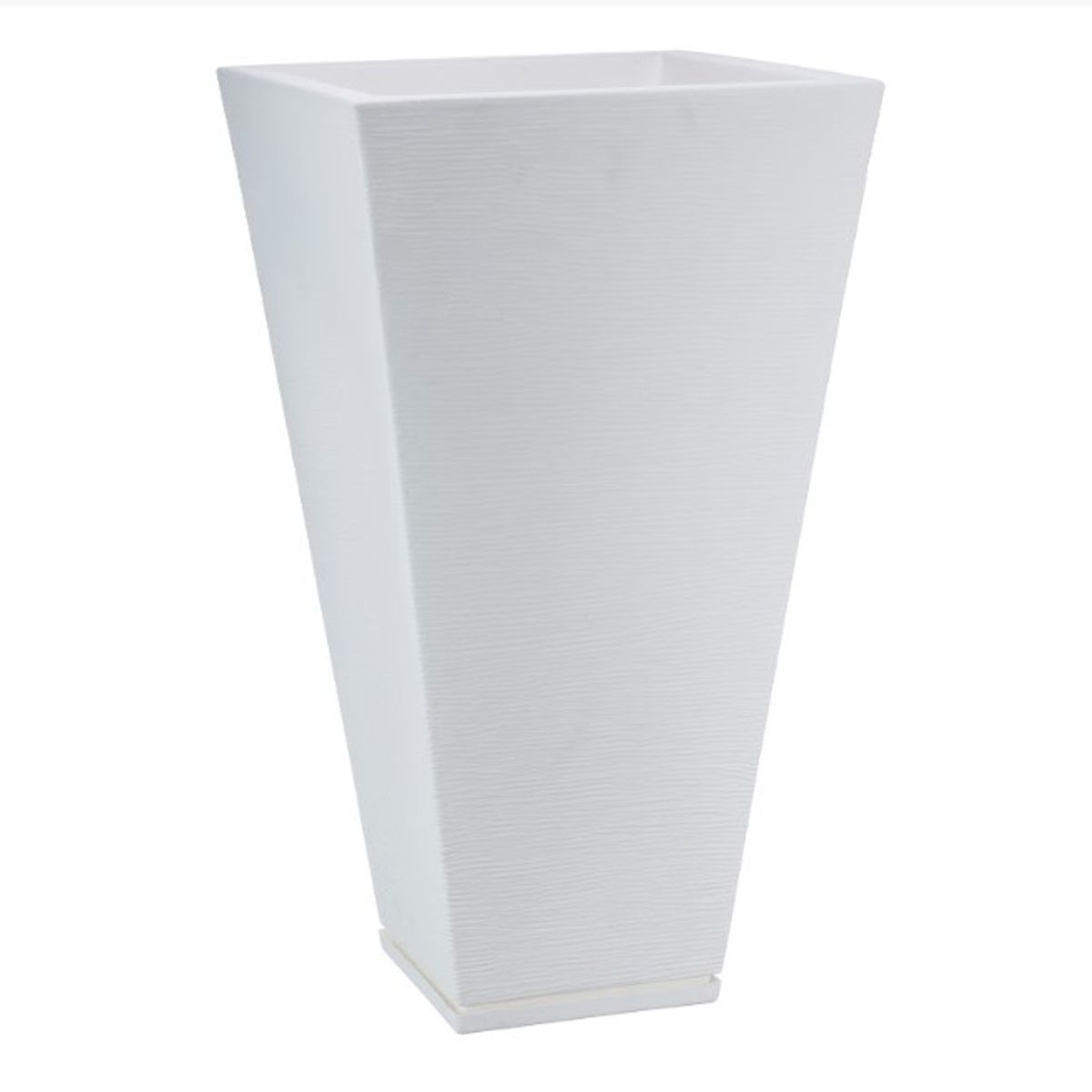FLORIDIS - MACETERO FLORIDIS BLANCO ZURIQUE 74CM ALTO CON PLATO