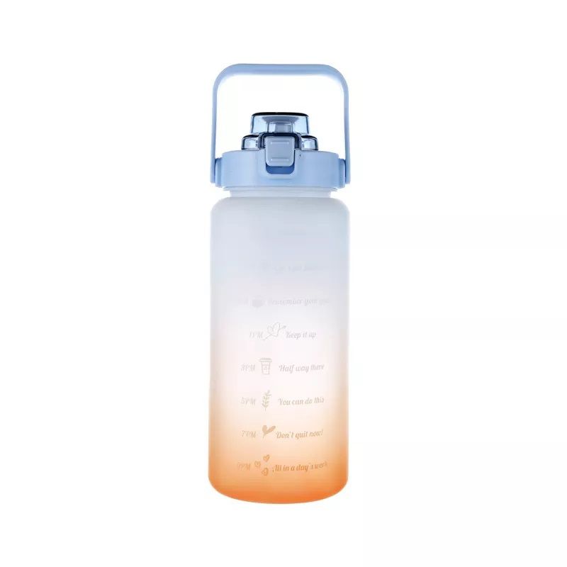 GENERICO - Botella Deportiva De 2 Litros con bombilla 2000ml