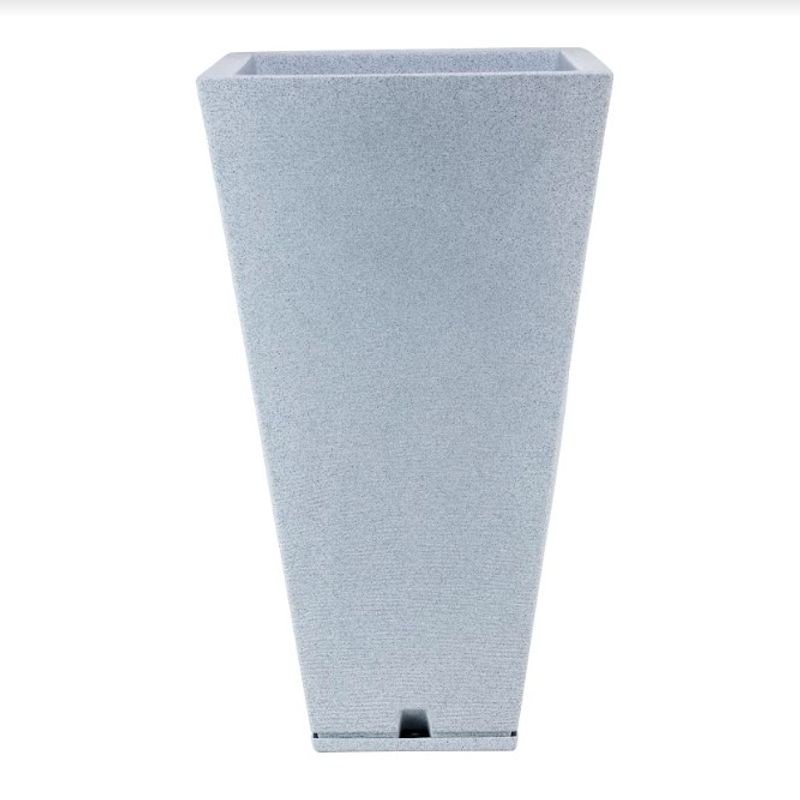 FLORIDIS - MACETERO FLORIDIS GRIS CLARO ZURIQUE 74CM ALTO CON PLATO
