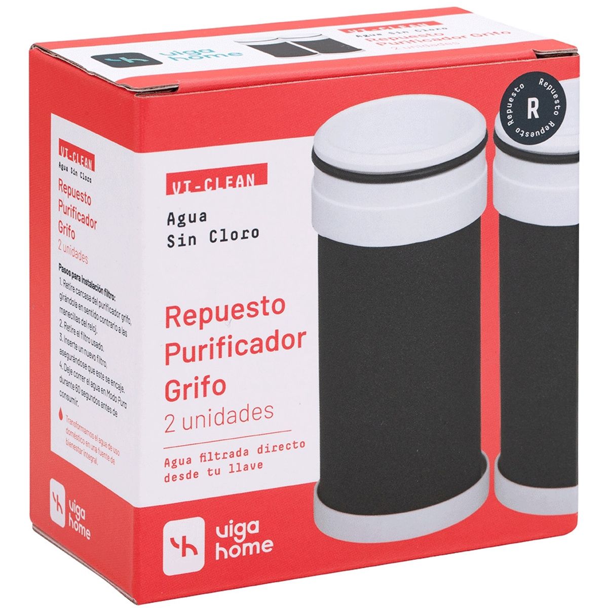 VIGAHOME - Repuesto filtro grifo Vigahome - Elimina cloro