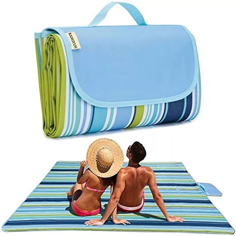 GENERICO - Alfombra Manta Bolso Para Picnic Camping Playa Impermeable