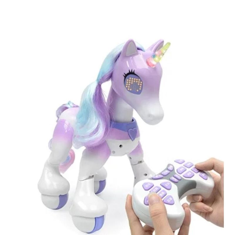 GENERICO - Unicornio Pony Robot Control Remoto Inteligente Musica Luces