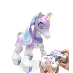 GENERICO - Unicornio Pony Robot Control Remoto Inteligente Musica Luces