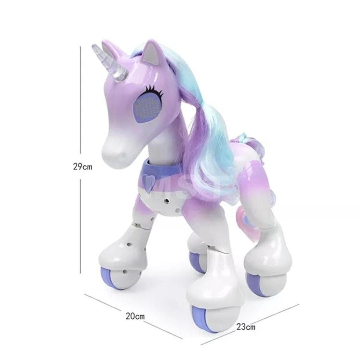 GENERICO - Unicornio Pony Robot Control Remoto Inteligente Musica Luces