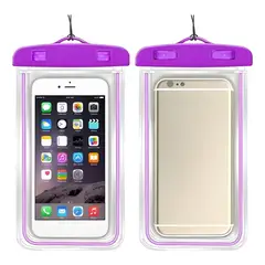 GENERICO - Funda Celular Impermeable Sumergible Carcasa Protectora Violeta