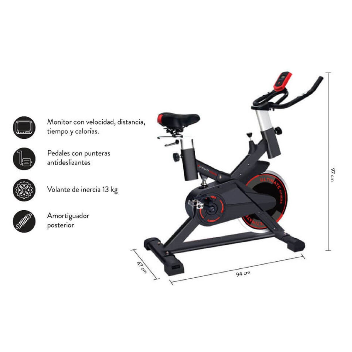 ULTIMATE FITNESS - BICICLETA DE SPINNING Z310 PRO