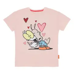 NICKELODEON - Polera Manga Corta Teens ROCKO Rosado