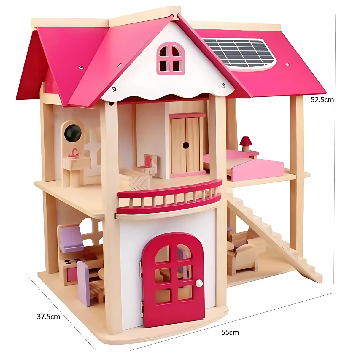 PELLITOS - CASITA DE JUEGOS NIÑAS Y NIÑOS CON FAMILIA Y MUEBLES