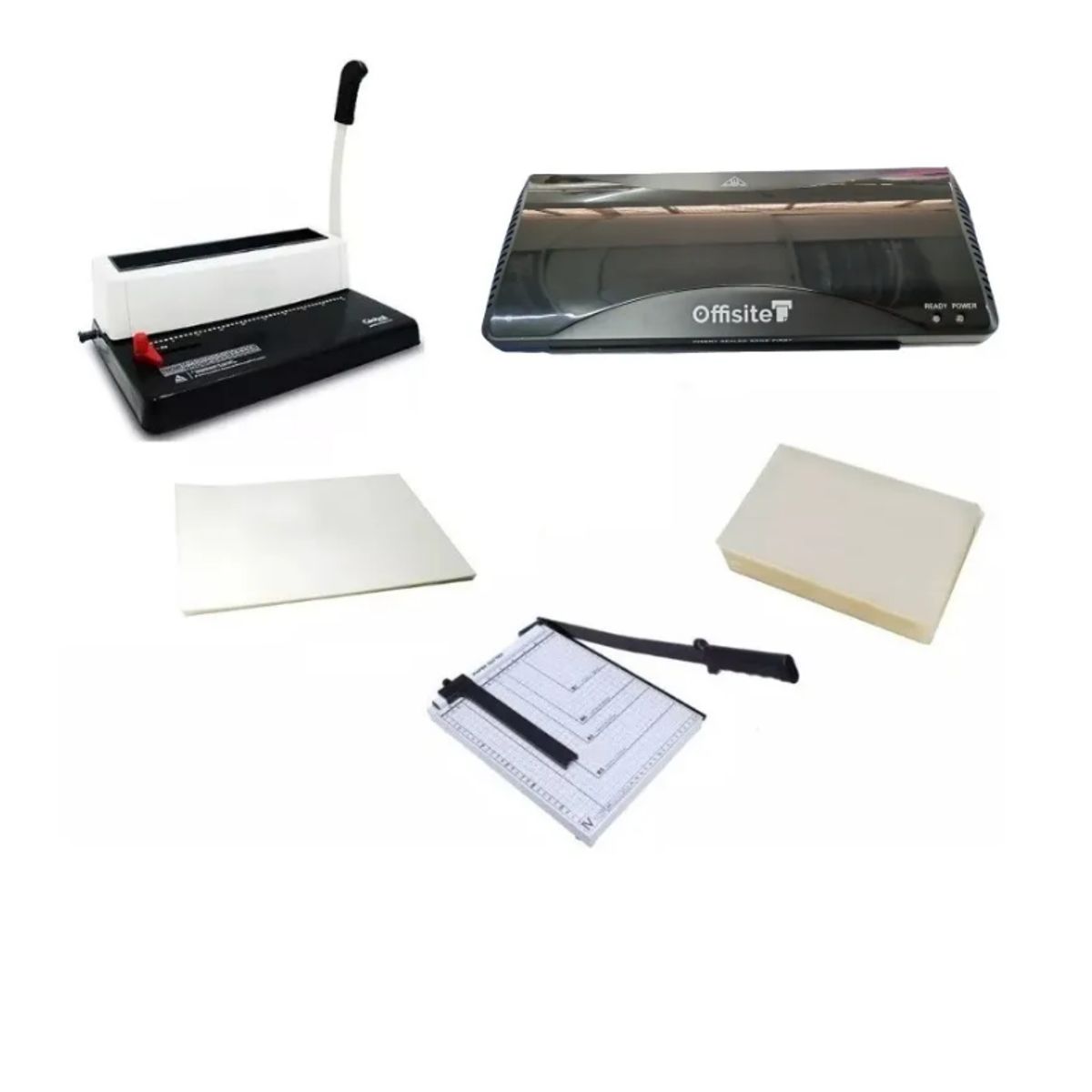 GENERICO - Super Pack 2 Insumos Termolaminadora Guillotina Anilladora