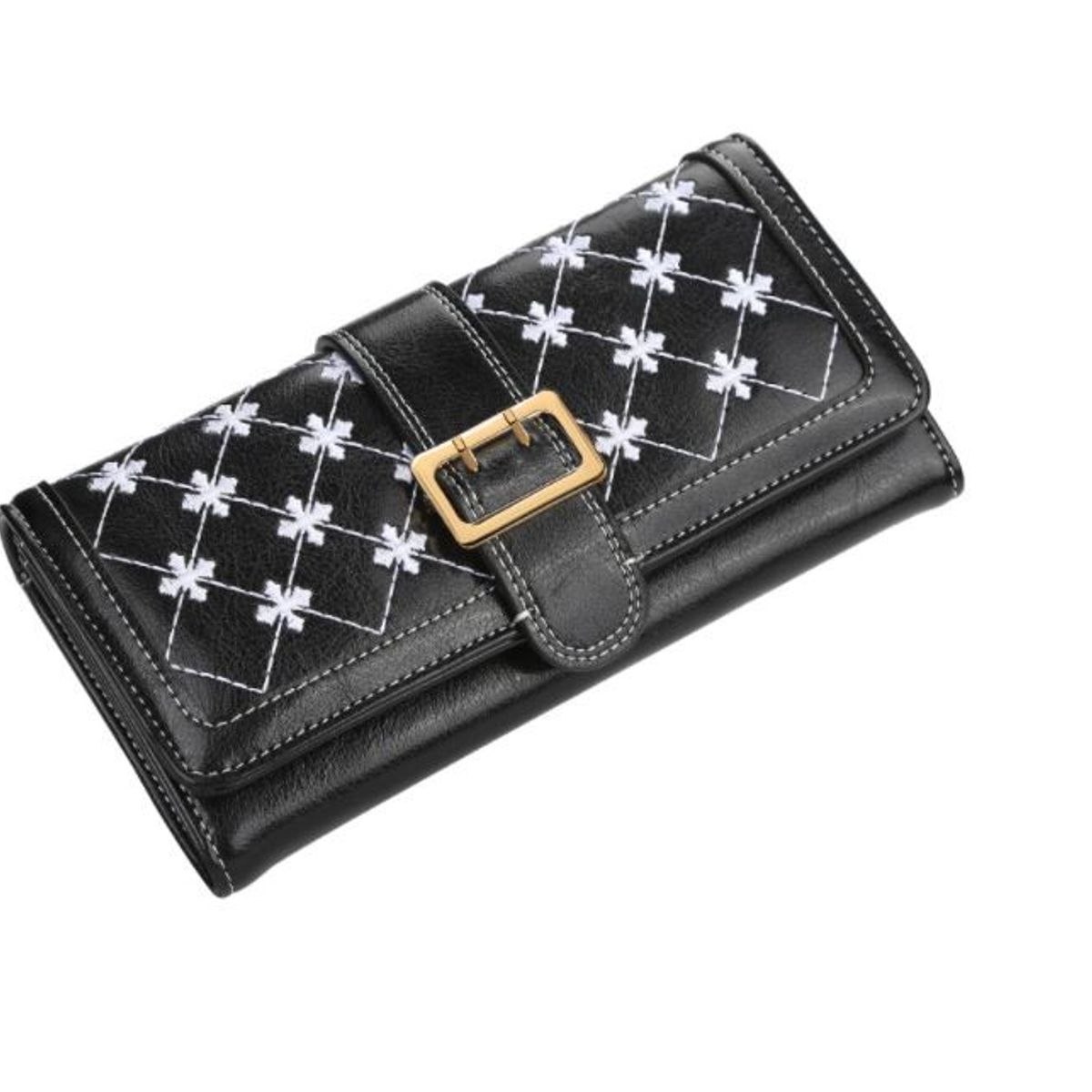 BAELLERRY - Billetera Larga Mujer Cuero Pu Baellerry Mod Cruz